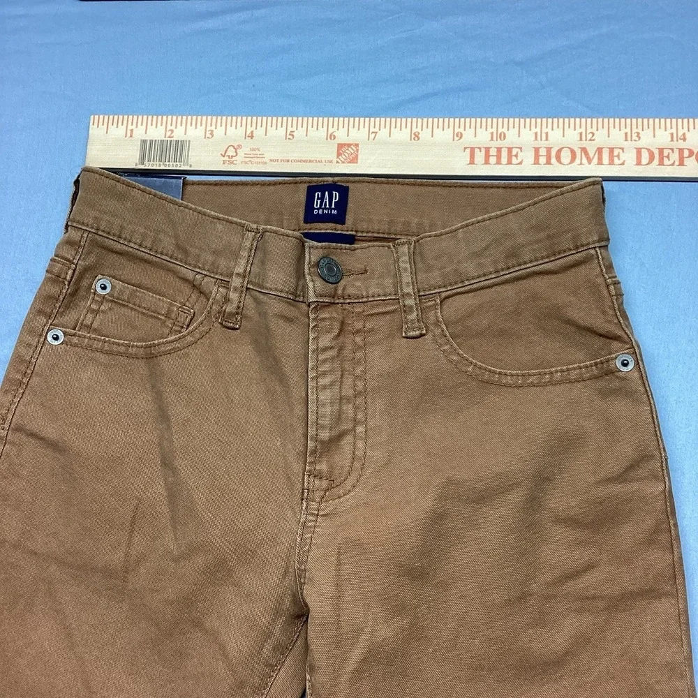 Boys Gap Denim Size 10 Regular Stretch Straight Khaki